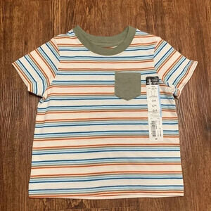 Okie Dokie Baby Crew Neck Striped Shirt 6 Months